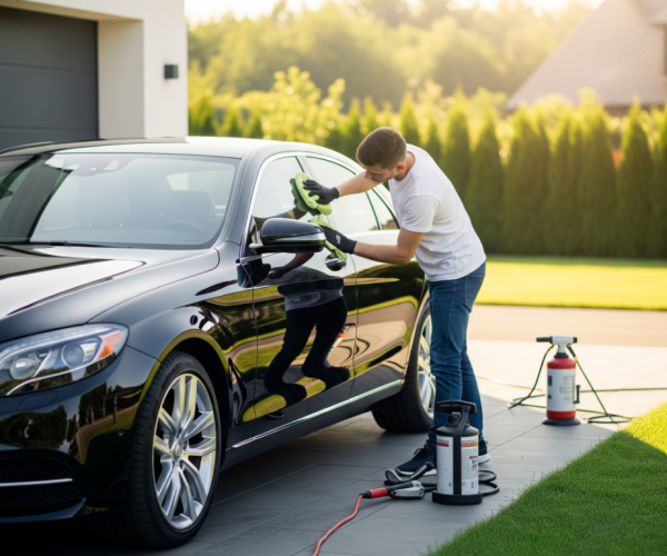 A SideHustle provider detailing a car